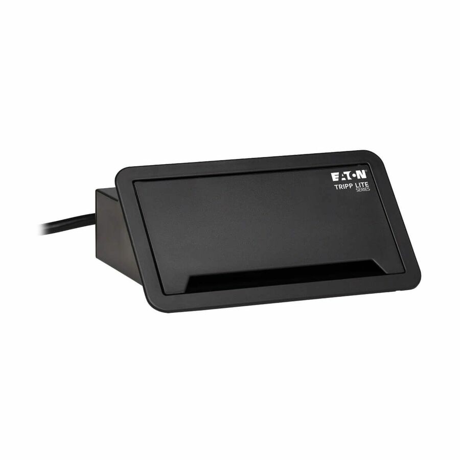 Eaton Tripp Lite Series Power It! 2-Outlet In-Desk Power and Charging Dock - 4x USB-A, USB-B, HDMI, RJ11, RJ45, 10 ft. Cord, Antimicrobial Protection, Black