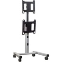 Chief P-Series Dual Vertical Display Accessory - For Mobile Cart - Black