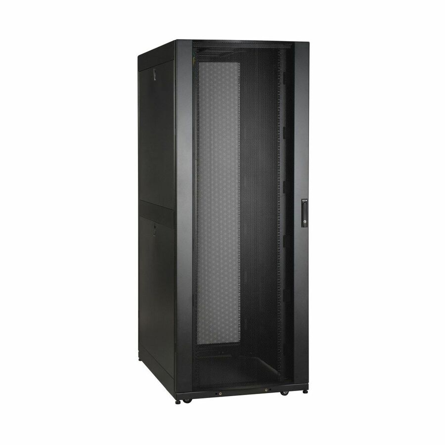 Eaton Tripp Lite Series 42U SmartRack Wide Standard-Depth Rack Enclosure Cabinet with doors, side panels & shock pallet packaging