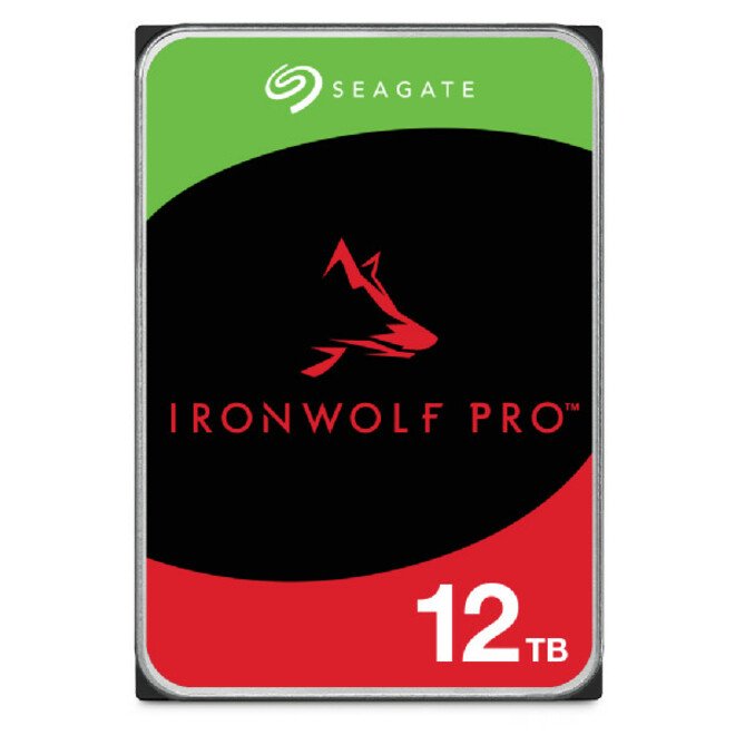 Seagate IronWolf Pro ST12000NT001 12 TB Hard Drive - 3.5" Internal - SATA (SATA/600) - Conventional Magnetic Recording (CMR) Method