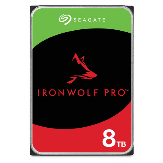 Seagate IronWolf Pro ST8000NT001 8 TB Hard Drive - 3.5" Internal - SATA (SATA/600) - Conventional Magnetic Recording (CMR) Method