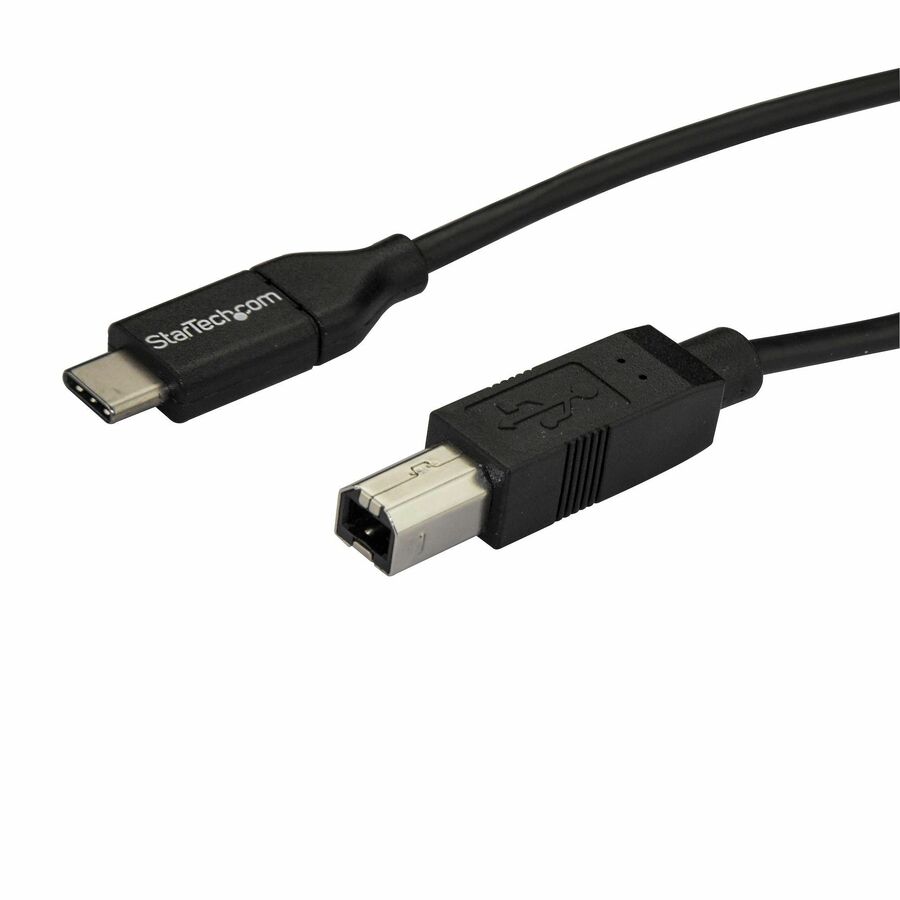 StarTech 6.6ft (2m) USB-B to USB-C Cable, Data Cord, USB 2.0, USB-C Data Transfer Cable
