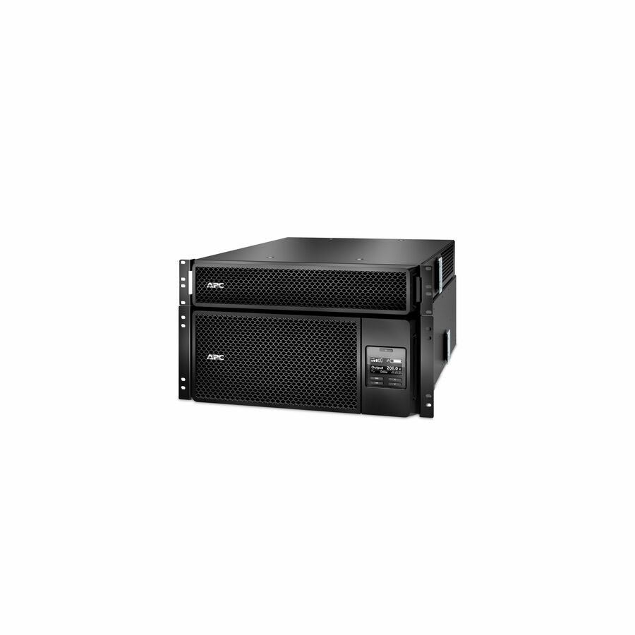 APC Smart-UPS On-Line, 6kVA/6kW, Rackmount 6U, 208V, 12x 5-20R+2x L6-20R+2x L6-30R NEMA, Network Card+SmartSlot, W/ transformer 208V-120V, W/ rail kit