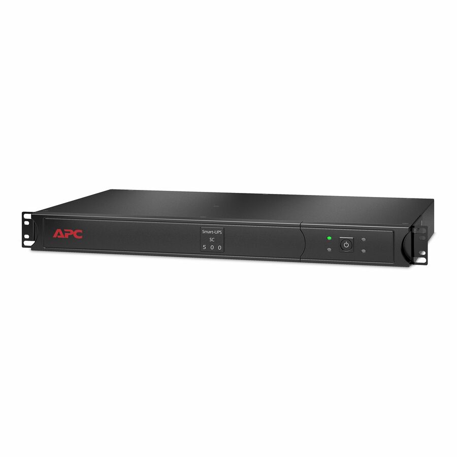 APC Smart-UPS, Line Interactive, 500VA, Rackmount 1U, 120V, 4x NEMA 5-15R outlets, Short Depth