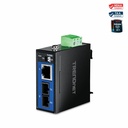 TRENDnet Hardened Industrial 1000BASE-LX Multi-Mode SC Fiber Media Converter (1km, 0.62mi.), TI-FGSC, 1 x Gigabit RJ45 Port, 1 x SC-Type Interface Port, NDAA TAA Compliant