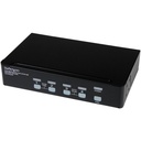 StarTech 4 Port High Resolution USB DVI Dual Link KVM Switch with Audio
