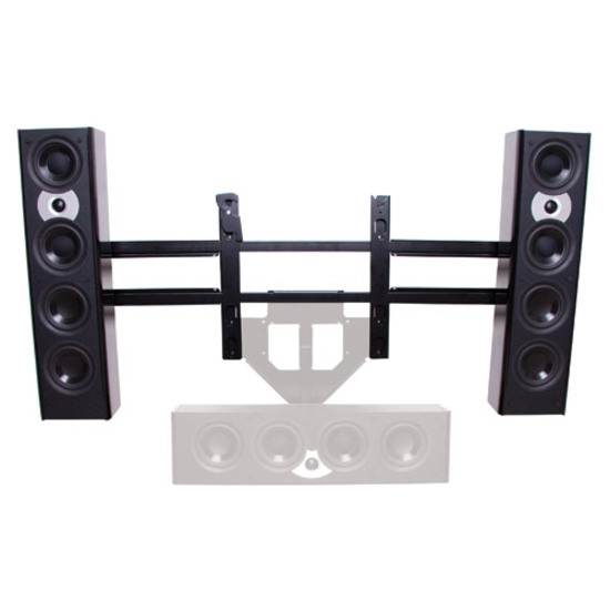 Chief Left/Right Speaker Adapter - For Displays 46-65" - Under Flat Panel Display Mount - Black