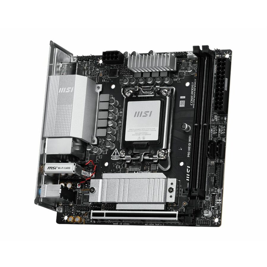 MSI H810I WIFI Gaming Desktop Motherboard - Intel H810 Chipset - Socket LGA-1851 - Mini ITX