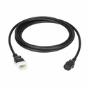 Eaton Tripp Lite Series PDU Power Cord, C13 to P-Lock C14 - North America and Europe Rated, 10A, 250V, 18AWG, 6 ft. (1.83m), Black