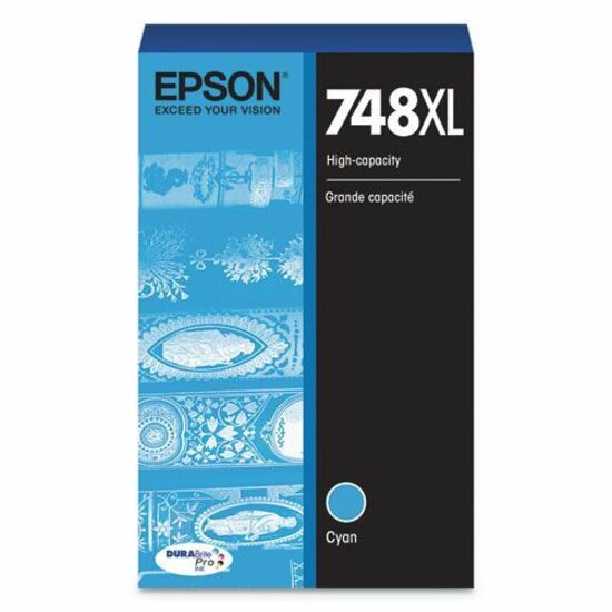 Epson DURABrite Pro 748 Original High Yield Inkjet Ink Cartridge - Cyan - 1 Pack