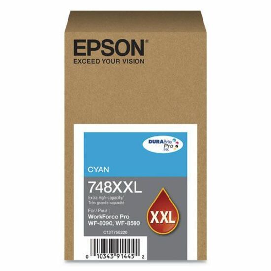 Epson DURABrite Pro 748 Original Extra High Yield Inkjet Ink Cartridge - Cyan - 1 Pack