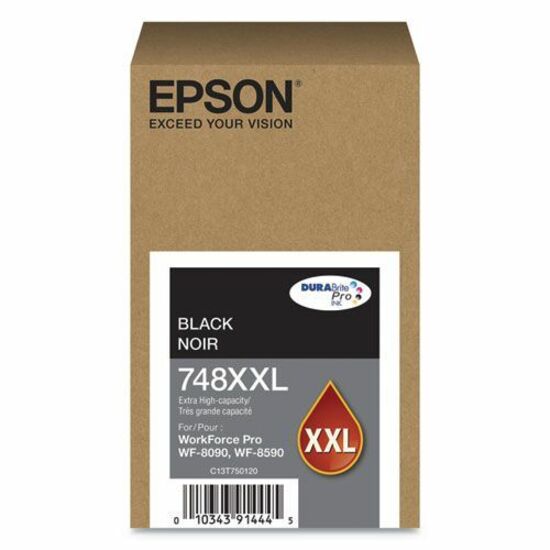 Epson DURABrite Pro 748 Original Extra High Yield Inkjet Ink Cartridge - Black - 1 Pack