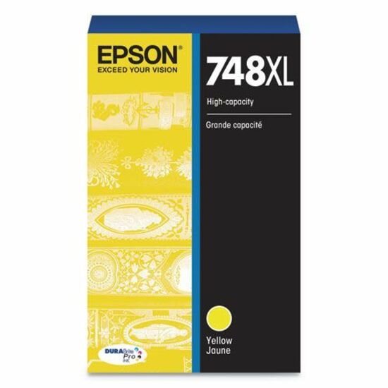 Epson DURABrite Pro 748 Original High Yield Inkjet Ink Cartridge - Yellow - 1 Pack