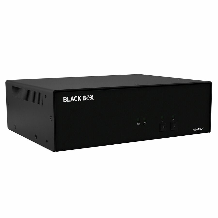 Black Box Secure KVM Switch, NIAP 4.0 Certified - 2-Port, Single-Monitor, DisplayPort