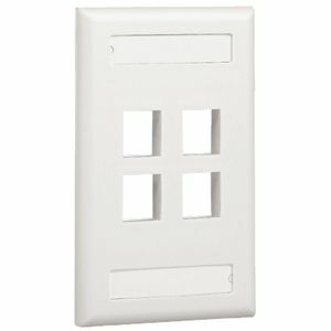 PANDUIT 4 Socket NetKey Faceplate
