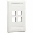 PANDUIT 4 Socket NetKey Faceplate