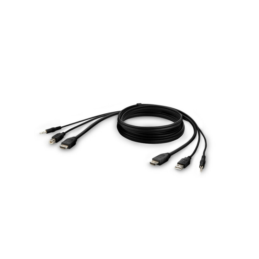 Belkin TAA HDMI/USB/AUD CBL,HDMI M/M; USB A/B, 6'