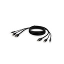 Belkin TAA HDMI/USB/AUD CBL,HDMI M/M; USB A/B, 6'