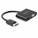 StarTech DisplayPort to HDMI VGA Adapter - DP 1.2 HBR2 to HDMI 2.0 4K 60Hz or VGA Monitor Converter - Digital Video Display Adapter