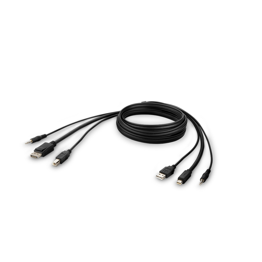 Belkin TAA MDP to DP/USB/AUD CBL, MDP M/DP M; USB A/B,6'