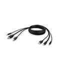 Belkin TAA MDP to DP/USB/AUD CBL, MDP M/DP M; USB A/B,6'