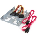 StarTech Dual 2.5" to 3.5" HDD Bracket for SATA Hard Drives, 2 Drive 2.5" to 3.5" Bracket for Mounting Bay, TAA