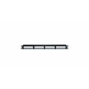 PanNet Mini-Com, Flat,Unshielded, Patch Panel, 24 Port, 1 RU, Black