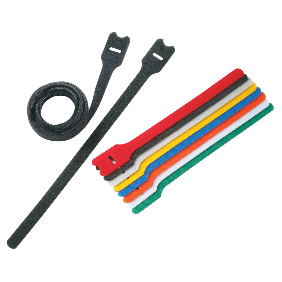 Panduit Hook & Loop Tie, Loop Style, 12.0"L (305mm), .50"W (12.7mm), Yellow