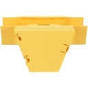 Panduit FiberRunner® Vertical Tee, 90°, 4x4, Yellow