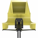 Panduit FiberRunner Spill-Over Junction, 4x4, Yellow