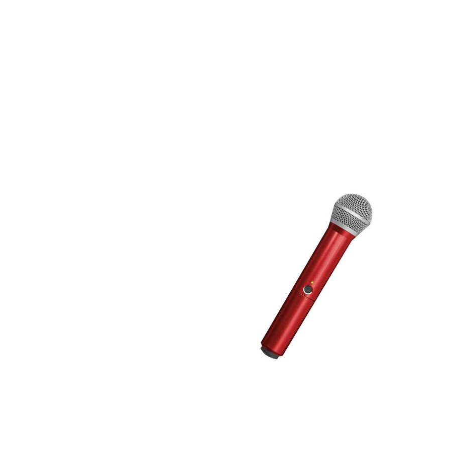 Shure BLX PG58 Handle Components, Red