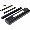 APC NetShelter CX, High security handle adaptor Kit, for door mounting, Black, 300H x 69W x 35D mm