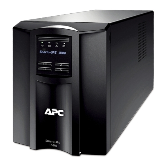 APC Smart-UPS, Line Interactive, 1500VA, Tower, 100V, 8x NEMA 5-15R outlets, SmartSlot, AVR, LCD