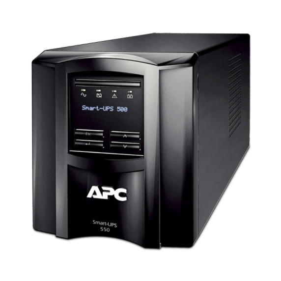 APC Smart-UPS, Line Interactive, 500VA, Tower, 100V, 6x NEMA 5-15R outlets, SmartSlot, AVR, LCD