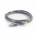Quiktron Q-Series 28 AWG CAT6 Patch Cable, Gray, 2 FT