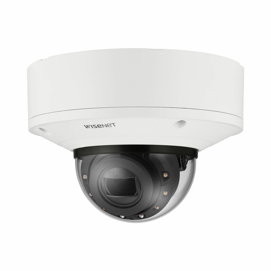 Wisenet XNV-9083R Outdoor 4K Network Camera - Color - Dome - White - TAA Compliant