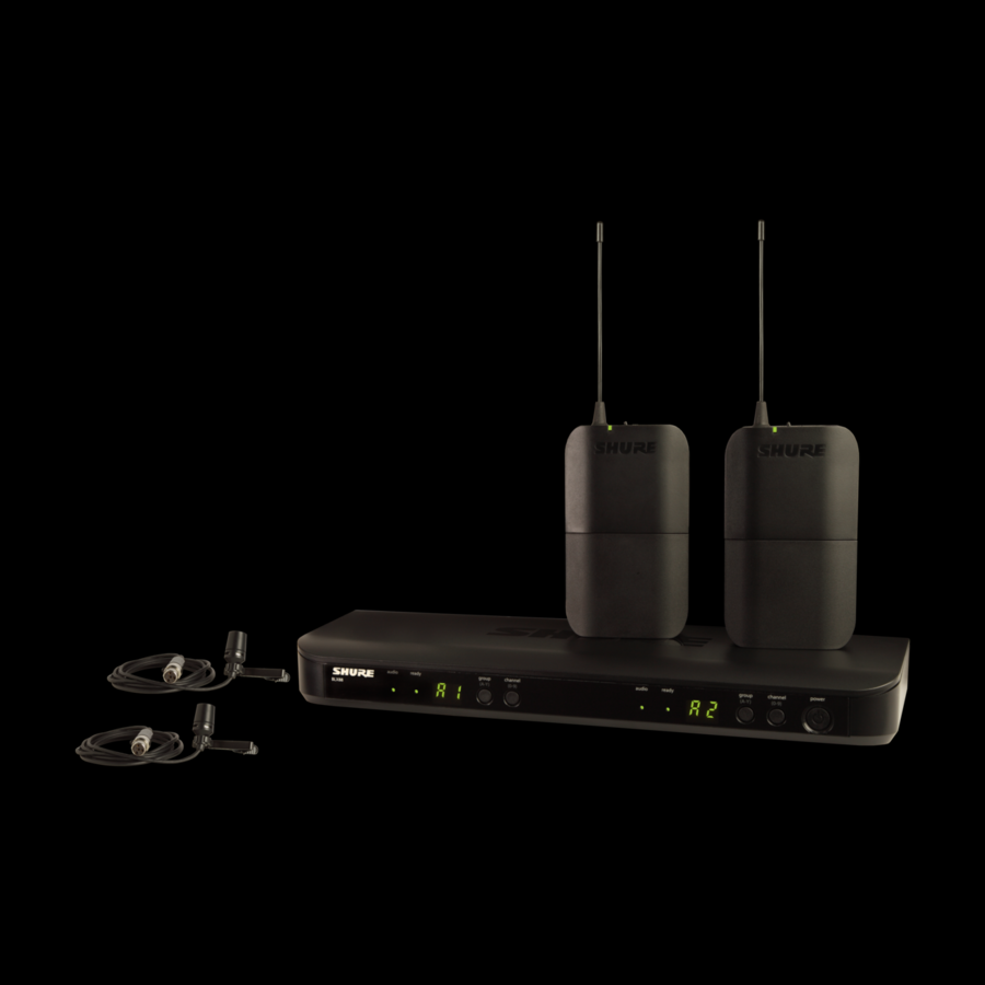 Shure BLX188/CVL Wireless Dual Presenter System with two CVL Lavalier Microphones