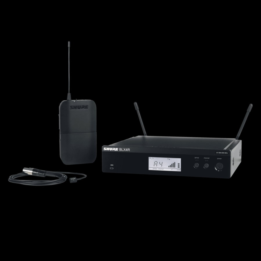 Shure Wireless Rack-mount Presenter System with WL93 Miniature Lavalier Microphone