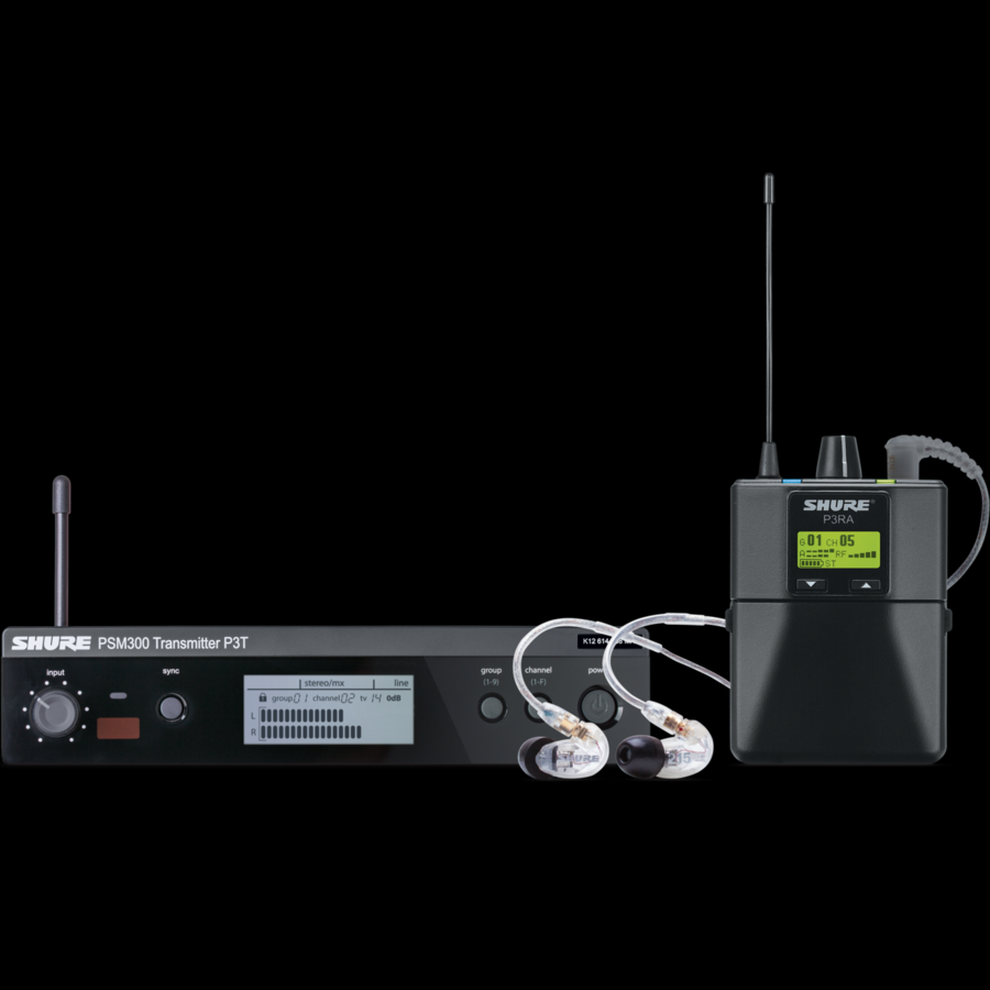 Shure P3TRA215CL Wireless Personal Monitor System Set
