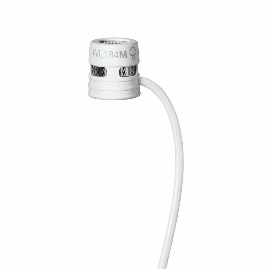 Shure WL184m Wired Condenser, Dynamic Microphone for Wireless Transmitter, Transportation - White