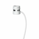 Shure WL184m Wired Condenser, Dynamic Microphone for Wireless Transmitter, Transportation - White