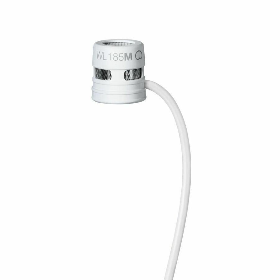 Shure WL185m Wired Condenser, Dynamic Microphone for Wireless Transmitter, Transportation - White