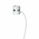 Shure WL185m Wired Condenser, Dynamic Microphone for Wireless Transmitter, Transportation - White