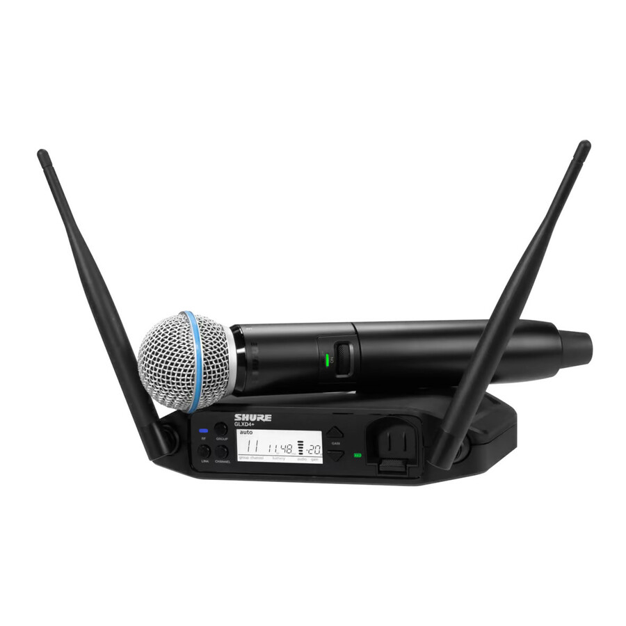 Shure GLXD24+/B58 Digital Wireless Handheld System with BETA 58A Vocal Microphone