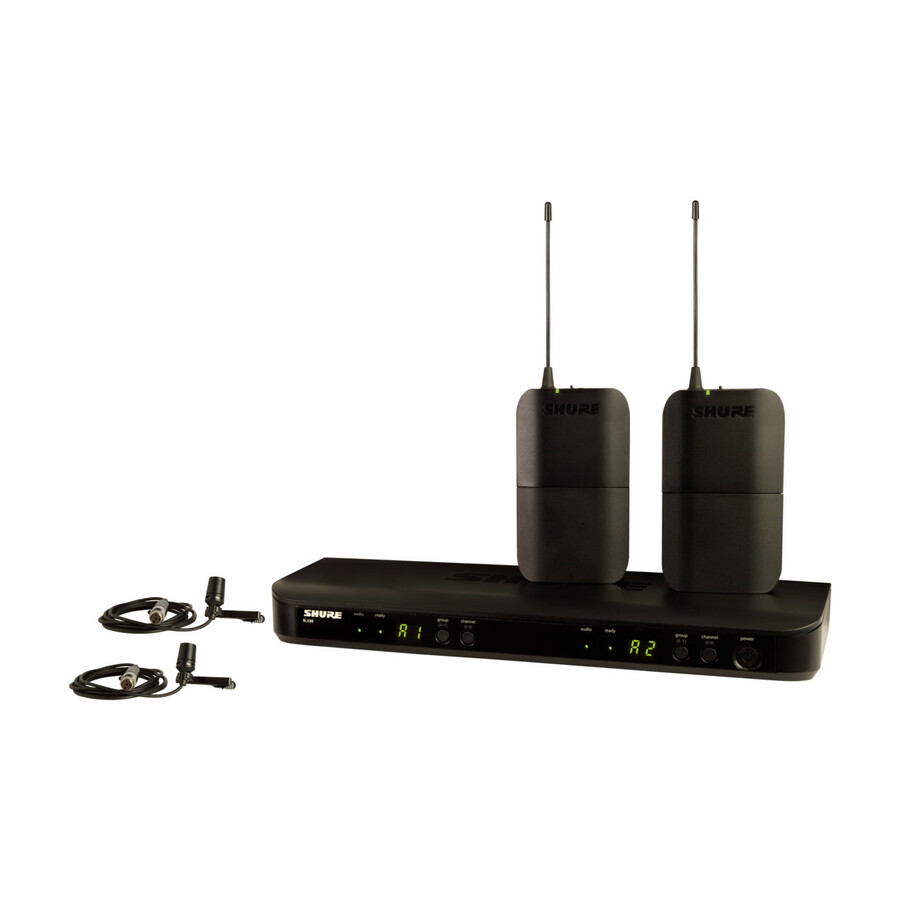 Shure Wireless Dual Presenter System with two CVL Lavalier Microphones