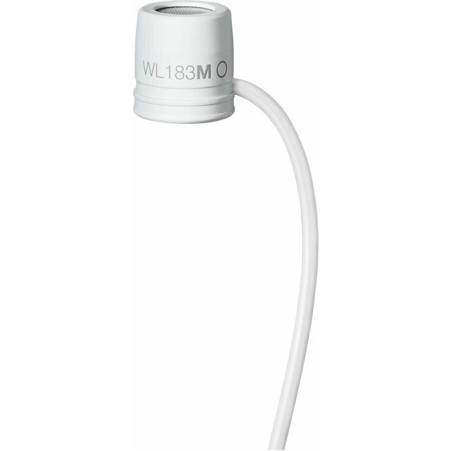 Shure WL183m Wired Condenser, Dynamic Microphone for Wireless Transmitter, Transportation - White