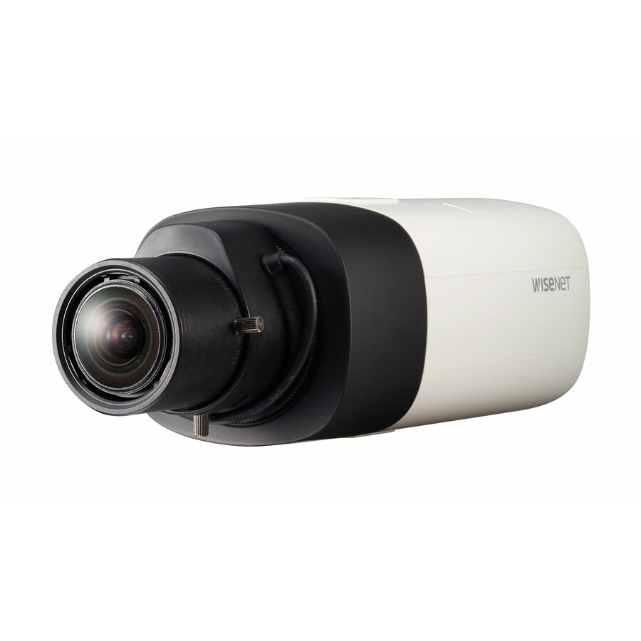 Wisenet XNB-8000 5 Megapixel Network Camera - Color - Box - Black, Ivory - TAA Compliant