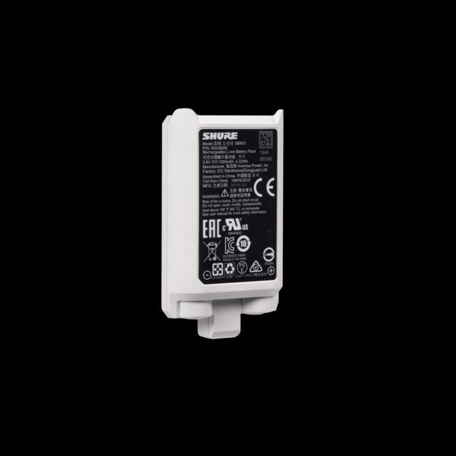 Shure Lithium-ion battery for SLX-D Wireless Transmitters