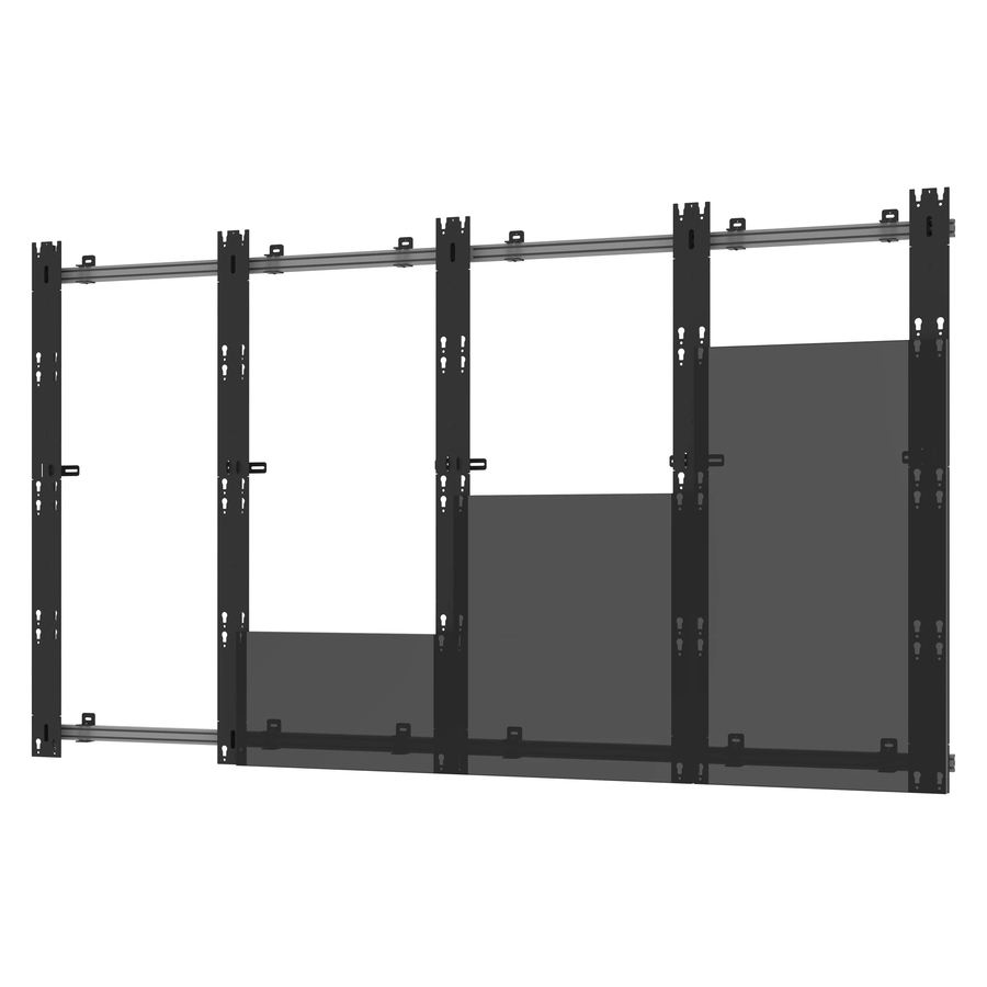 Peerless-AV® SEAMLESS Kitted DS-LEDZRD-4X4 Wall Mount for LED Display, Video Wall - Black - TAA Compliant