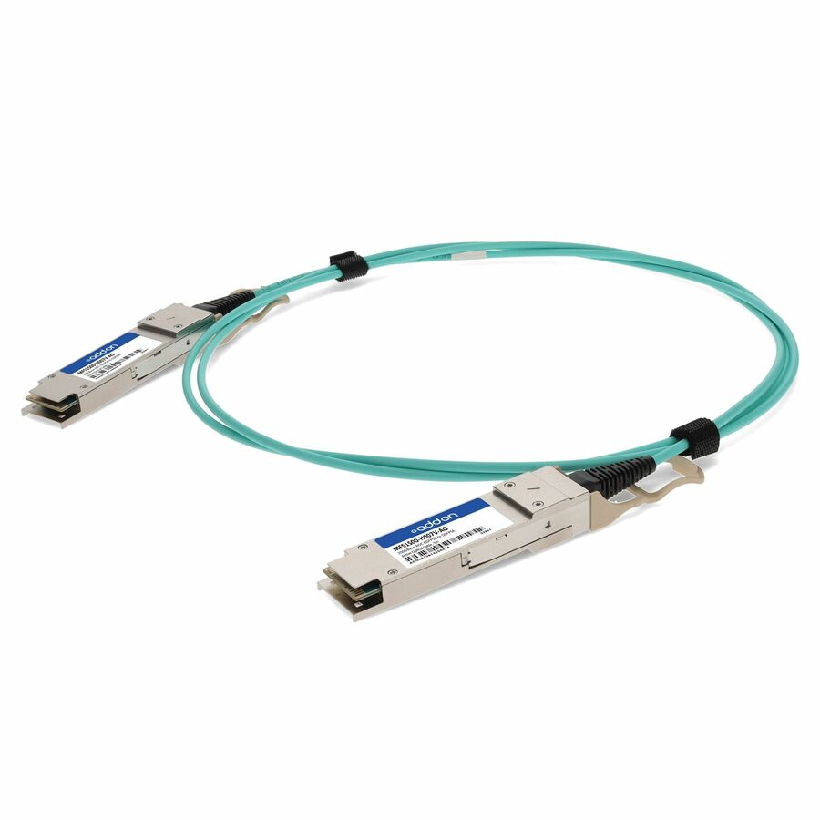 AddOn Mellanox® MFS1S00-H007V Compatible TAA 200GBase-AOC QSFP56 Infiniband® HDR Active Optical Cable (850nm, MMF, 7m)